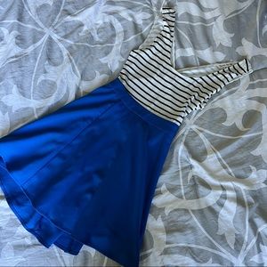 Blue and White Dress